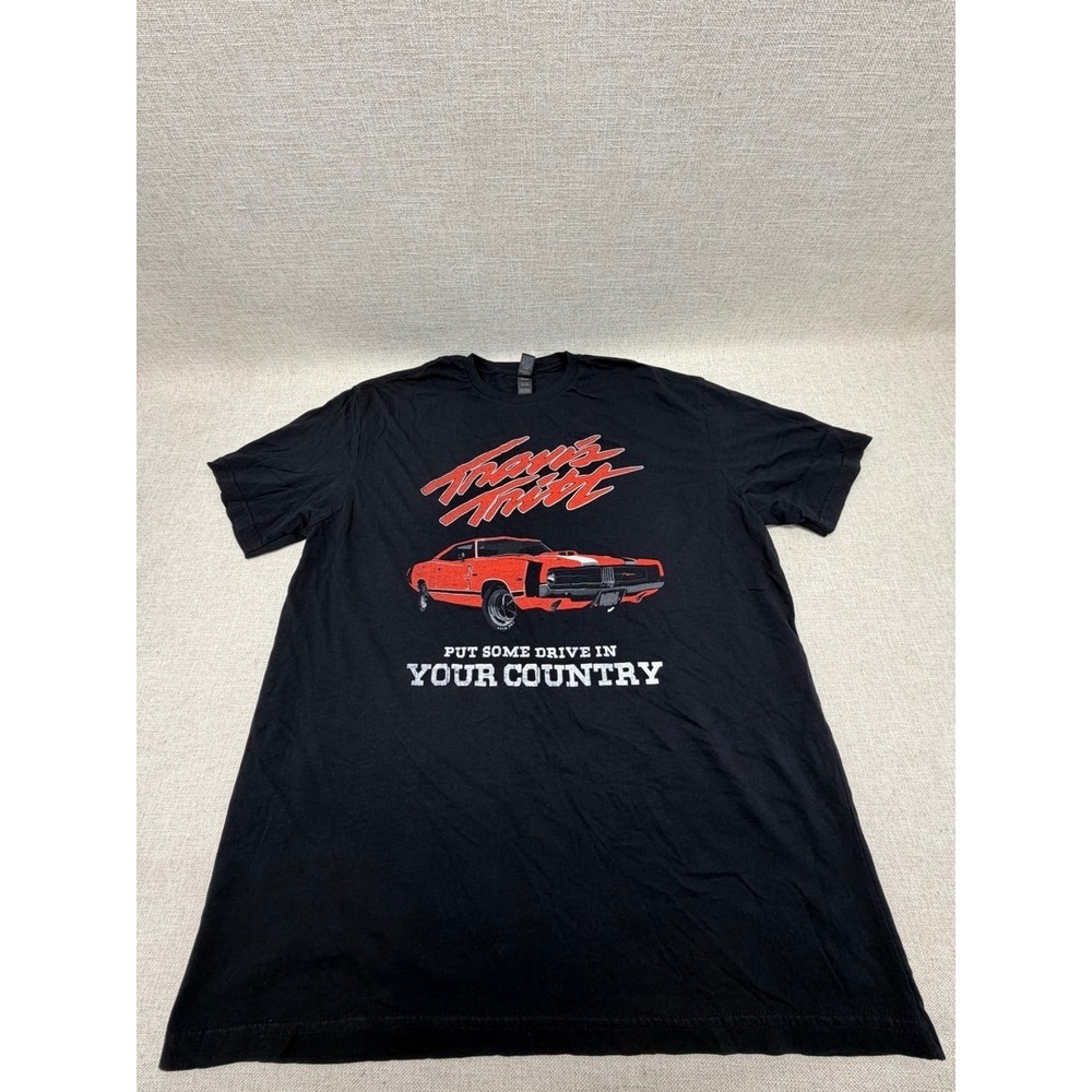 Travis Tritt Put Some Drive In‎ Your Country Black T-Shirt XL Muscle Car Graphic